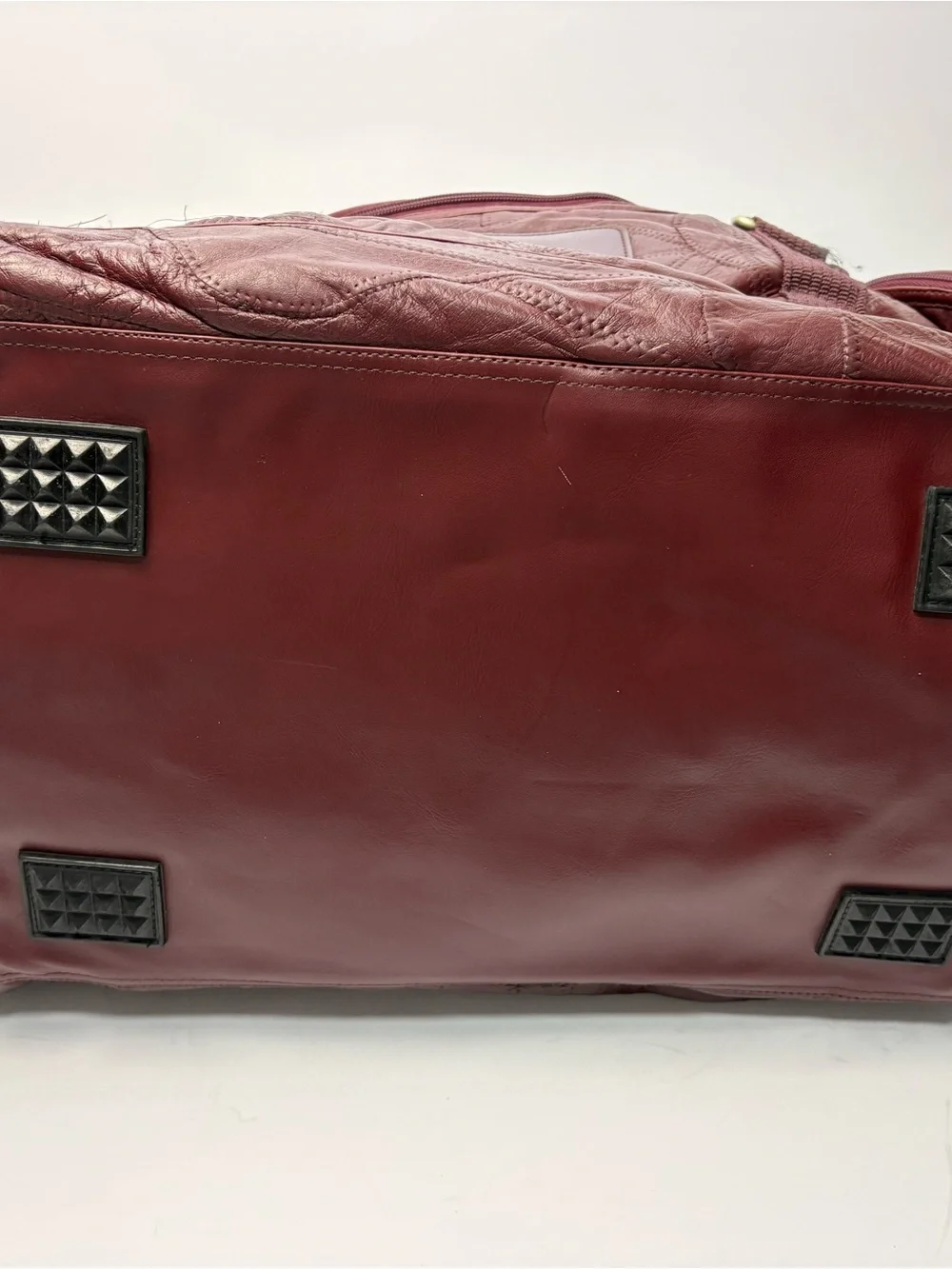 Maroon Weekender Duffel Bag - Men's Travel Bag
